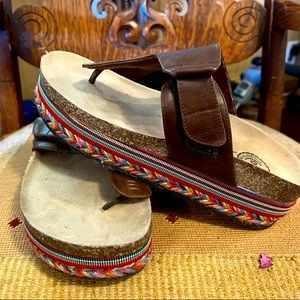 Colorful Platform Sandals